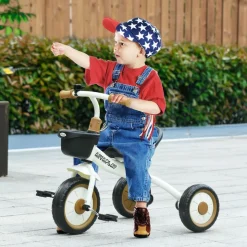 Homcom - Triciclo infantil Beige