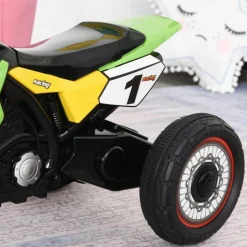 Homcom - Triciclo Moto de Montaña Infantil Verde* Vehículos De Batería O A Pedales