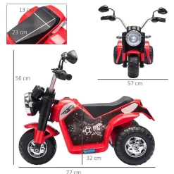 Homcom - Trimoto eléctrica custom infantil de batería