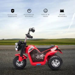Homcom - Trimoto eléctrica custom infantil de batería
