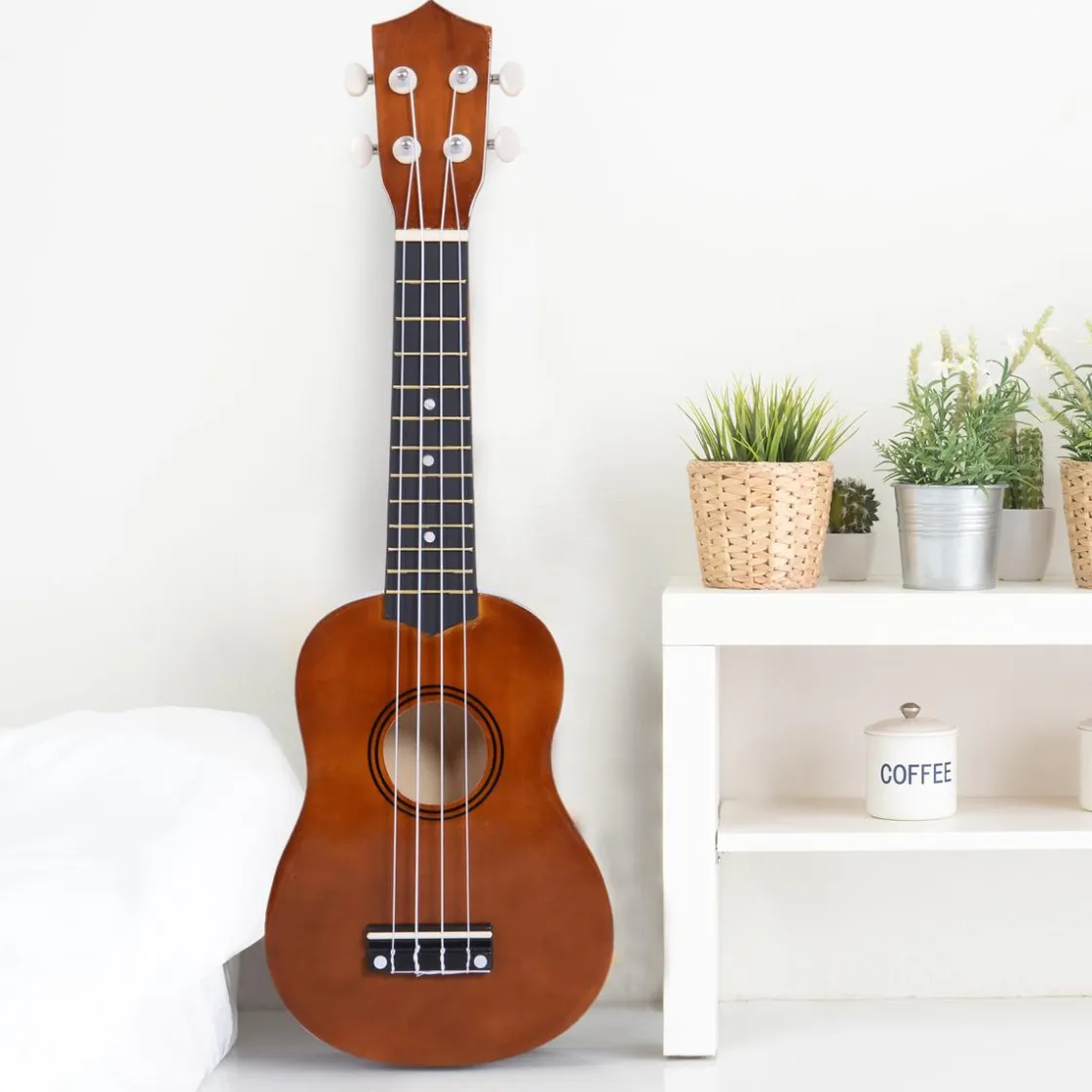 Homcom - Ukelele soprano 21" Madera Marrón* Música|Electrónicos