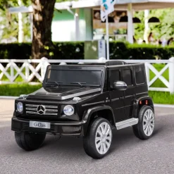 Homcom - Vehículo batería con mando Mercedes Negro* Vehículos De Batería O A Pedales