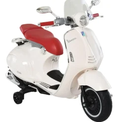 Homcom - Vespa blanca Vehículo de batería