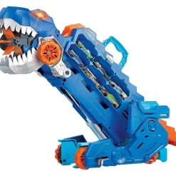 MATTEL Hot Wheels - Camión T-Rex definitivo y pista para coches de juguete con 2 vehículos incluidos ㅤ