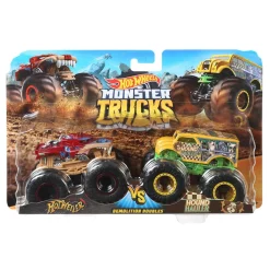 MATTEL ESPANA Hot Wheels - Pack 2 Vehículos Doble Demolición Monster Trucks (varios modelos)