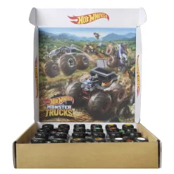 MATTEL Hot Wheels - Pack de 12 coches Monster Trucks de juguete ㅤ* Vehículos Y Circuitos