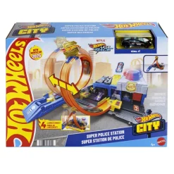MATTEL Hot Wheels - Pista City super estación de policia