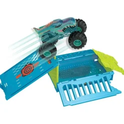 MATTEL Hot Wheels - Vehículo Hot Wheels Monster Truck 1:24 con jaula de choque gigante* Vehículos Y Circuitos