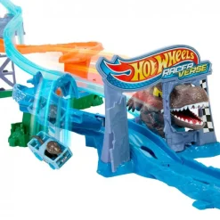 MATTEL Hot Wheels RacerVerse - Pista Jurassic World Crash & Splash* Vehículos Y Circuitos