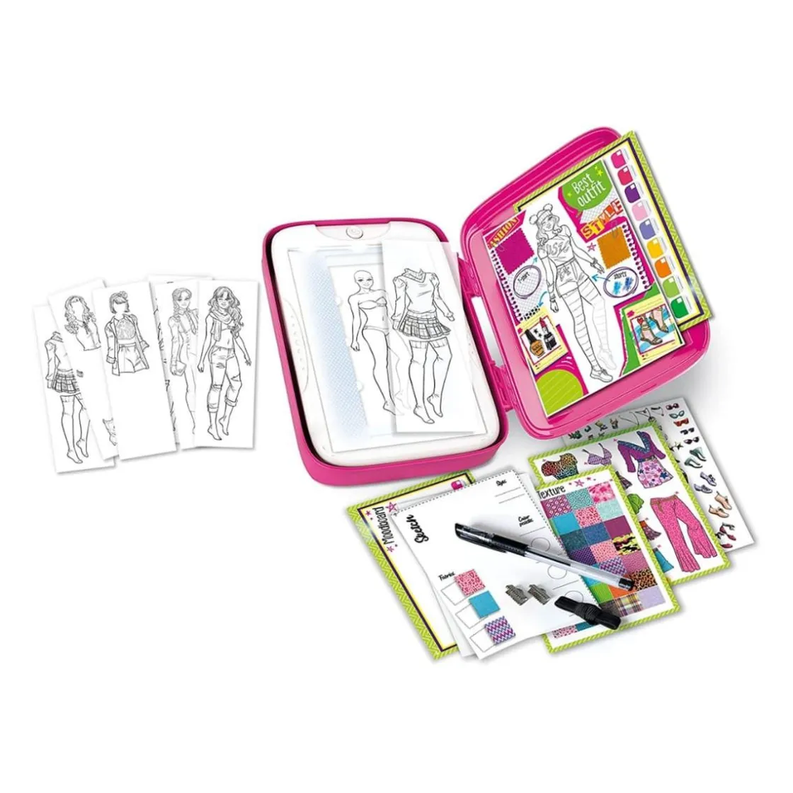 CLEMENTONI Idea Fashion Designer - kit de diseñador de moda