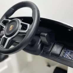 INJUSA - Porsche Taycan 12V Blanco* Vehículos De Batería O A Pedales