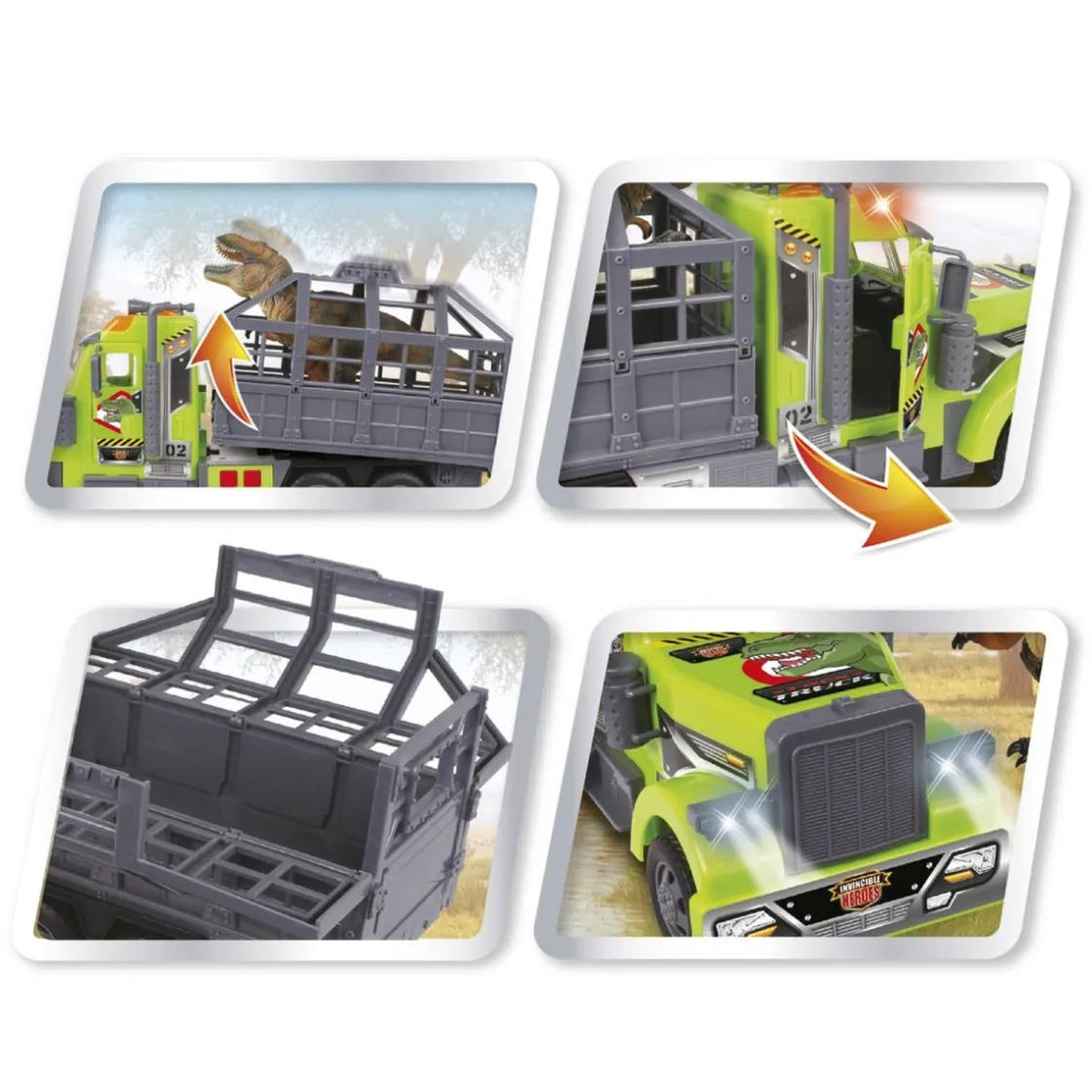 INVINCIBLE HEROS Invincible Heroes - Camión con dinosaurio