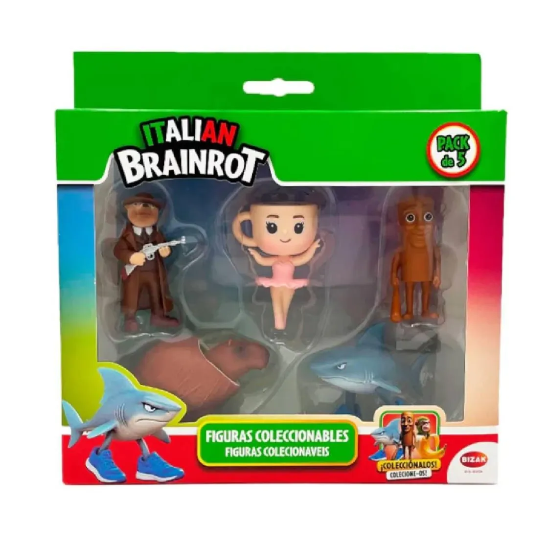 BIZAK Italian Brainrot - Pack 5 figuras 5cm