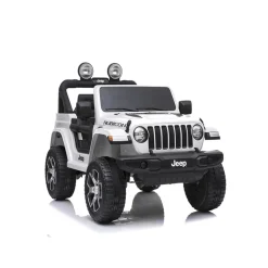 PL OCIOTRENDS Jeep Wrangler Blanco Vehículo de batería* Vehículos De Batería O A Pedales