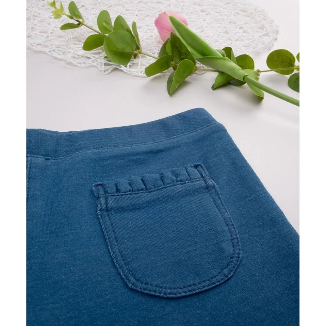 Prenatal Jegging niña azul denim con bolsillos