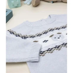 Prenatal Jersey bebé gris con bordado de ositos* Recién Nacido·Ropa Y Accesorios|Ropa Y Accesorios·Punto