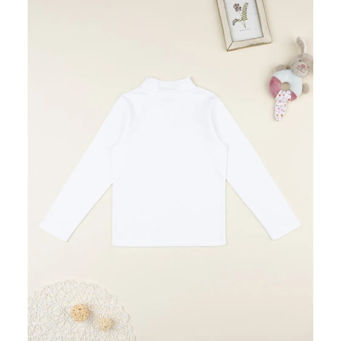 Prenatal Jersey cuello alto blanco niño* Niño·Niño 2-10 Años|Niño 2-10 Años·Camisas Y Camisetas
