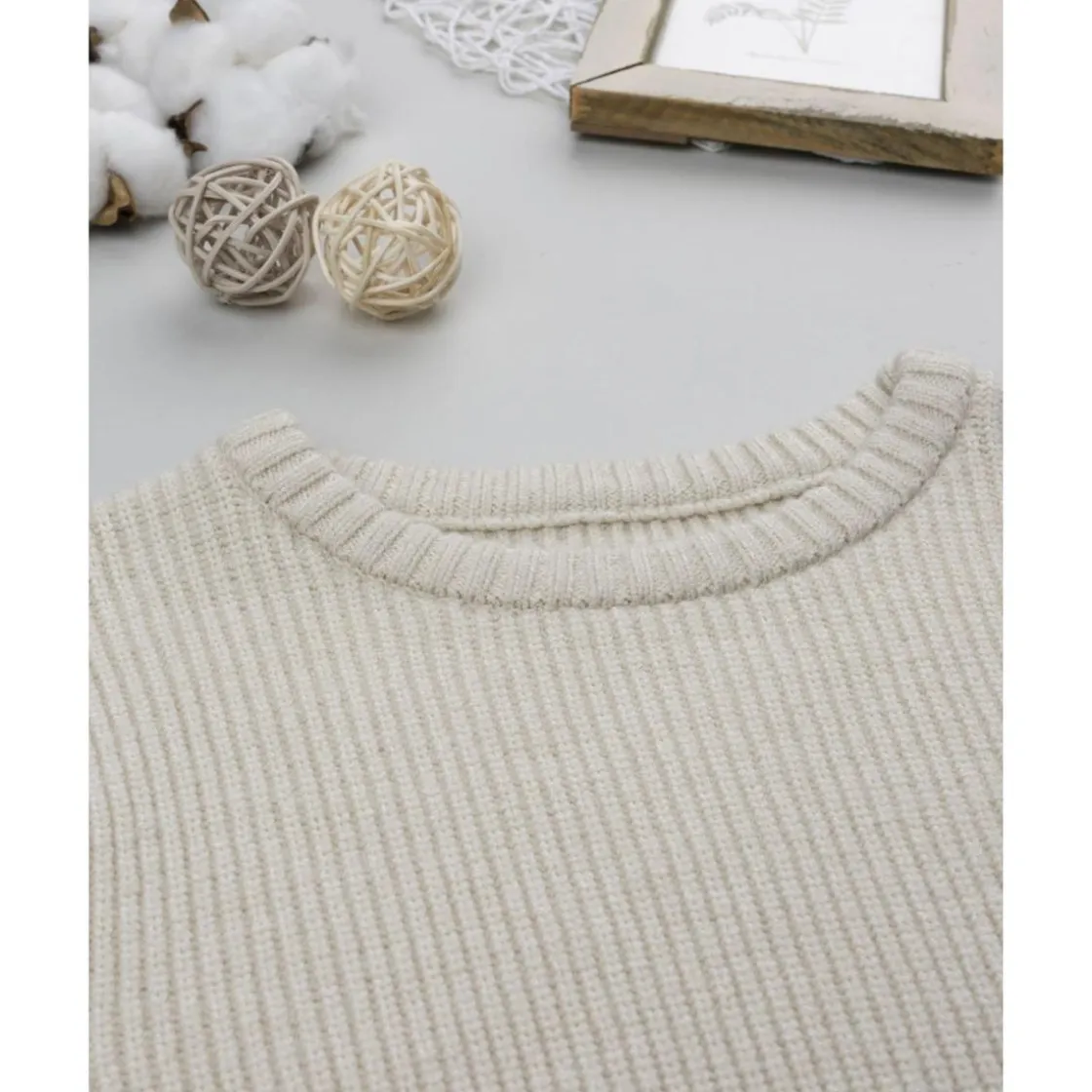 Prenatal Jersey de niño beige con bolsillo