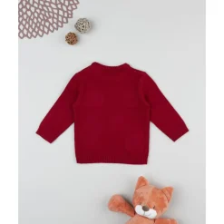 Prenatal Jersey de niño rojo con bordados de animales* Recién Nacido·Ropa Y Accesorios|Ropa Y Accesorios·Punto
