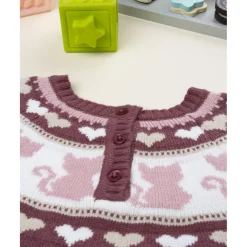 Prenatal Jersey niña rosa con gatitos