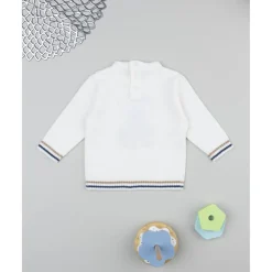 Prenatal Jersey niño blanco teddy