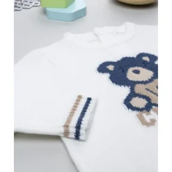 Prenatal Jersey niño blanco teddy