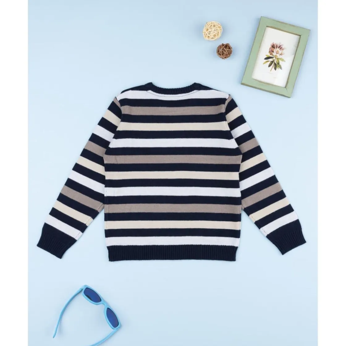 Prenatal Jersey niño multicolor de rayas