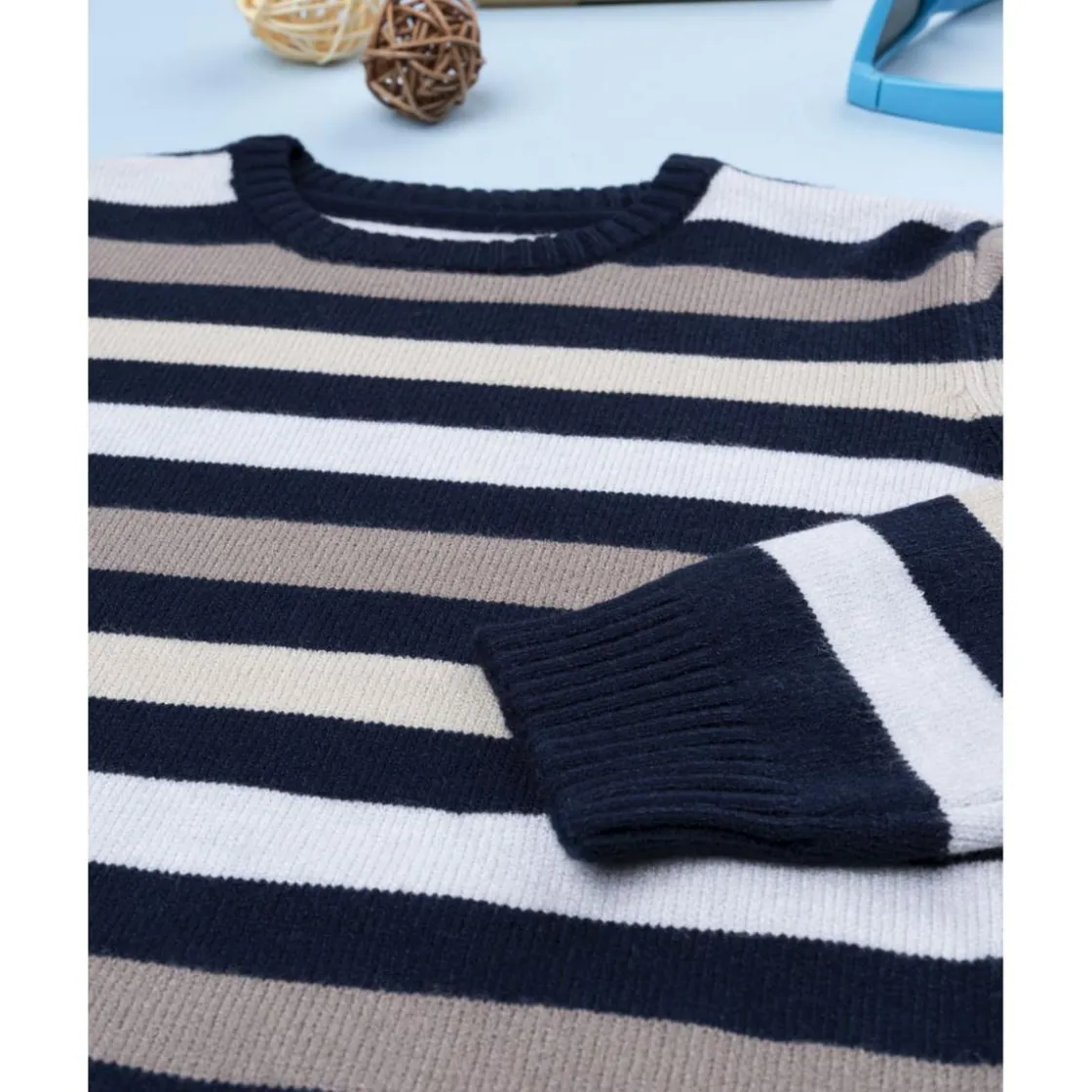 Prenatal Jersey niño multicolor de rayas