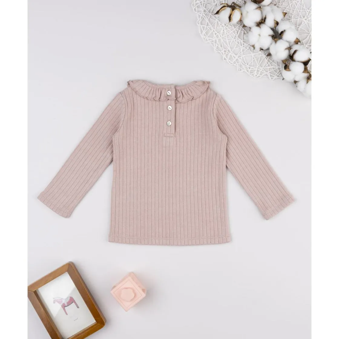 Prenatal Jersey rosa de cuello alto para niña* Niña·Bebé Niña 3-36 Meses|Bebé Niña 3-36 Meses·Jerséis Y Cardigans