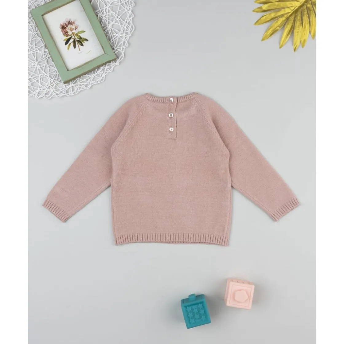 Prenatal Jersey rosa de niña con gato* Niña·Bebé Niña 3-36 Meses|Bebé Niña 3-36 Meses·Jerséis Y Cardigans