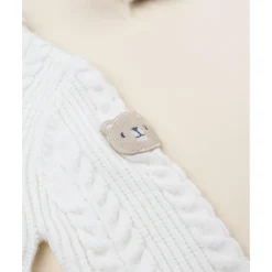 Prenatal Jersey tricot blanco con parche en la manga para niño* Niño·Bebé Niño 3-36 Meses|Bebé Niño 3-36 Meses·Jerséis Y Cardigans