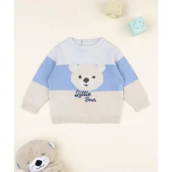 Prenatal Jersey tricot niño azul/beige* Niño·Bebé Niño 3-36 Meses|Bebé Niño 3-36 Meses·Jerséis Y Cardigans