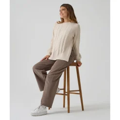 Prenatal Jersey tricot premamá beige con textura trenzada* Premamá·Moda|Moda·Prendas De Punto