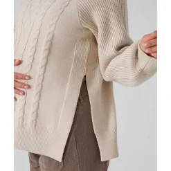 Prenatal Jersey tricot premamá beige con textura trenzada* Premamá·Moda|Moda·Prendas De Punto