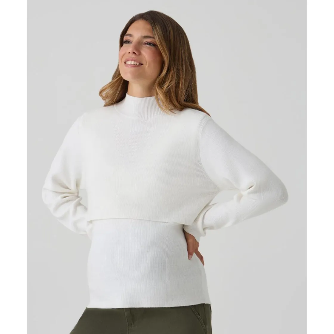 Prenatal Jersey tricot premamá blanco