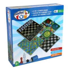 FUN WORLD (ASIA) LTD Juego de Ajedrez 4 en 1* Juegos Y Puzzles|Friki Zone