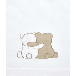 Prenatal Juego de cama 3 piezas de franela blanca con osito* Ropa De Cama·Sábanas Y Mantas|Recién Nacido·Ropa De Cama