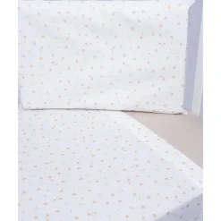 Prenatal Juego de Cuna 3 Piezas con Flores Naranjas