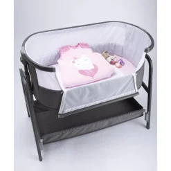 Prenatal Juego de cuna de 3 piezas rosa