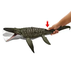 MATTEL Jurassic World - Mosasaurus “Bite ’N Blast” con mini Dilophosaurus