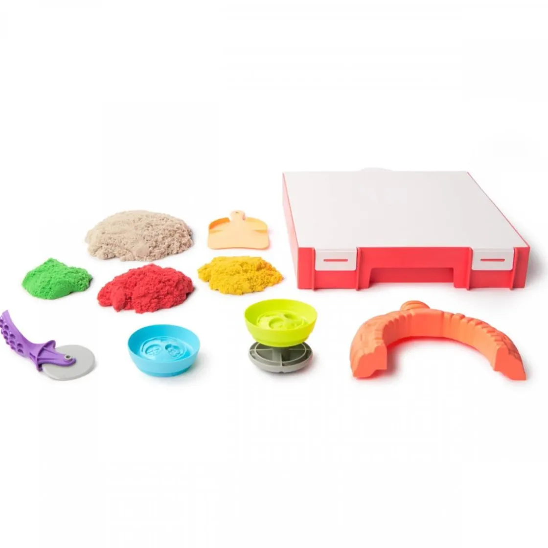 SPIN MASTER Kinetic Sand - Kit creativo Squish Pizza