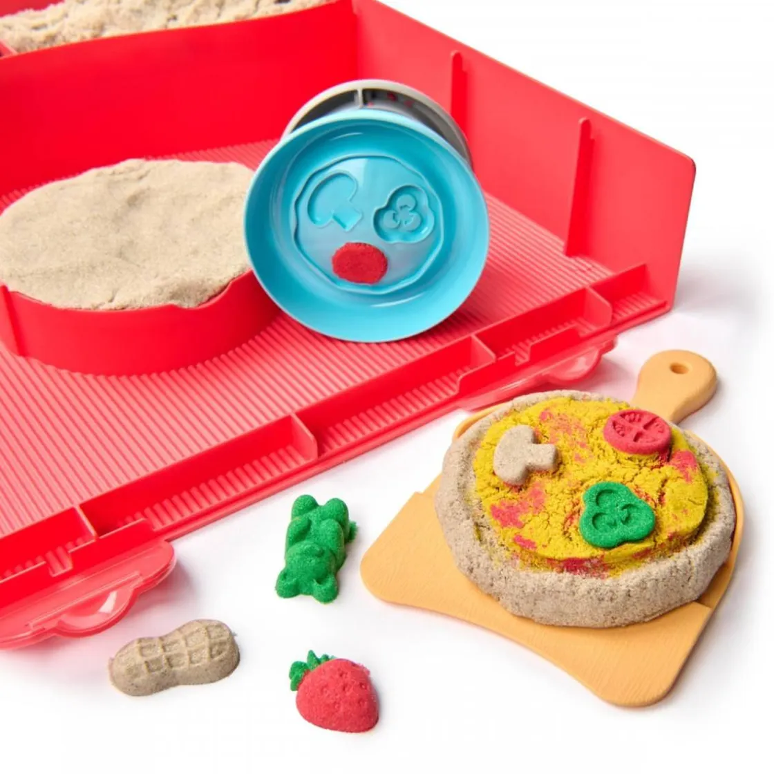 SPIN MASTER Kinetic Sand - Kit creativo Squish Pizza