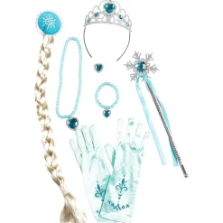 TOYS "R" US Kit de Disfraz Princesa Hielo: Corona y Accesorios Azul Plata XS ㅤ* Disfraces|Halloween