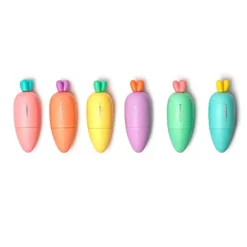 TOYS "R" US Legami - Set de 6 minimarcadores para trazos finos y gruesos, color fluorescente ㅤ