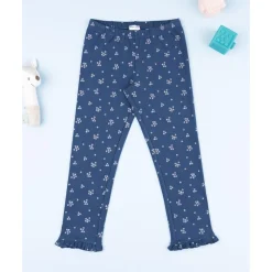 Prenatal Legging azul con micro flores para niña* Niña 2-10 Años·Leggings Y Faldas|Niña·Niña 2-10 Años