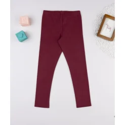 Prenatal Leggings burdeos de niña con bordado* Niña·Niña 2-10 Años|Niña 2-10 Años·Leggings Y Faldas