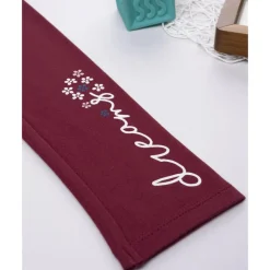 Prenatal Leggings burdeos de niña con bordado* Niña·Niña 2-10 Años|Niña 2-10 Años·Leggings Y Faldas