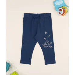 Prenatal Leggings niña azul con gatito