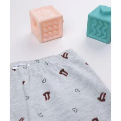 Prenatal Leggings niña grises con corazones y lazos