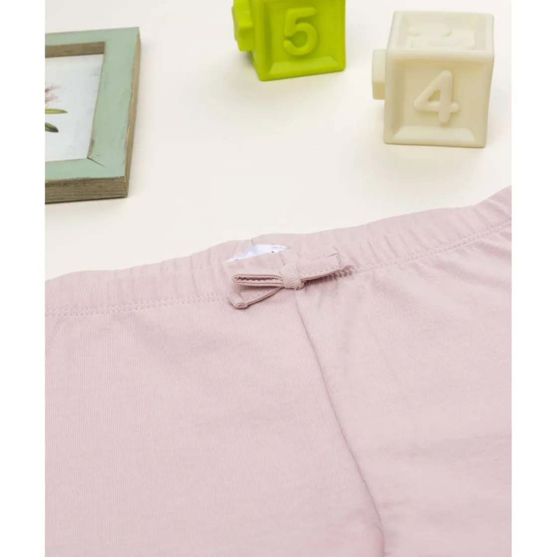 Prenatal Leggings niña rosa con flores